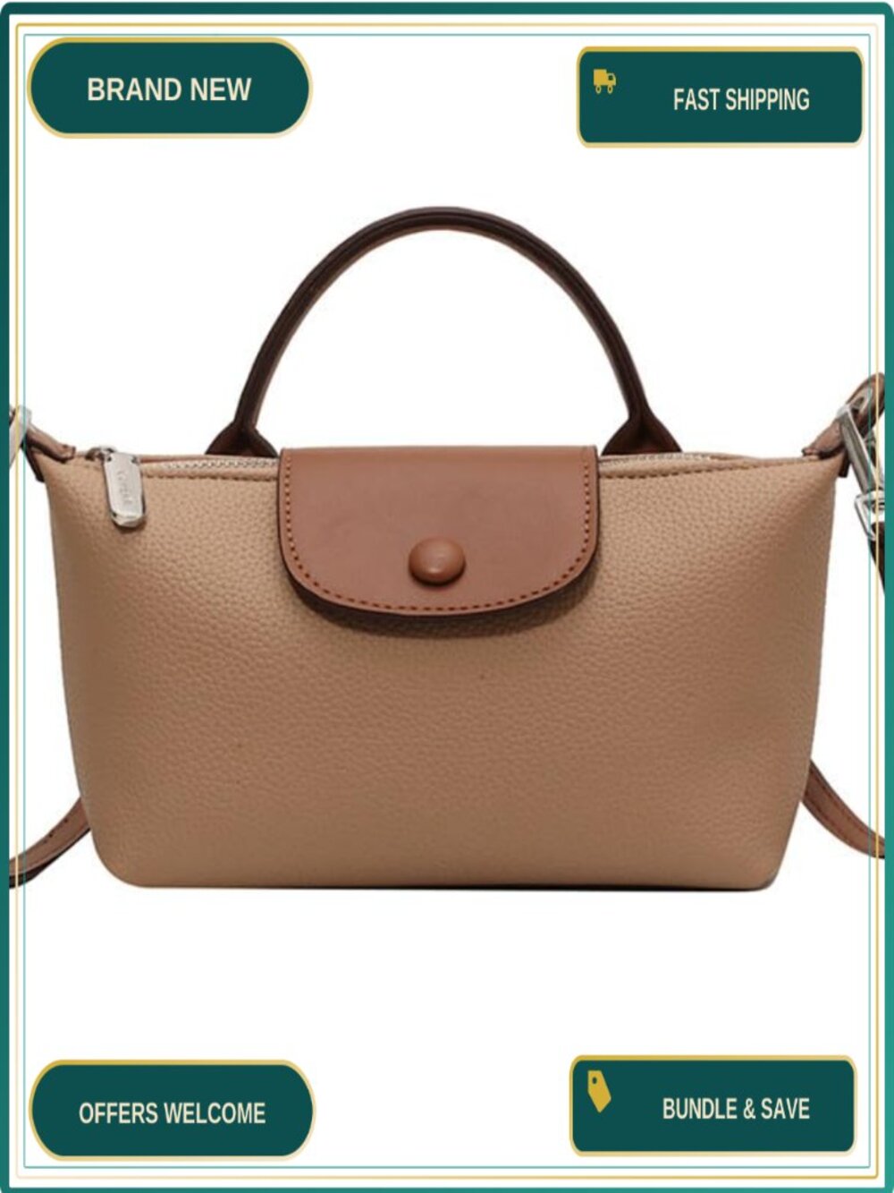 Yoolo PU Leather Crossbody Bag Mini Quilted Shoulder Handbag